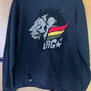 Vintage LRG Embroidered Rasta Lion Pullover Sweater
